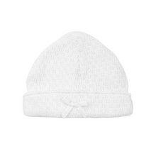 Load image into Gallery viewer, Paty, Inc. - Saylor Beanie White w/Blue Trim