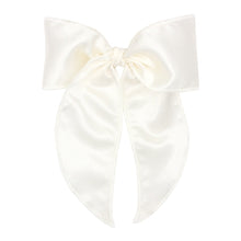 Load image into Gallery viewer, Medium Satin Bow w/Twisted Wrap and Whimsy Tails