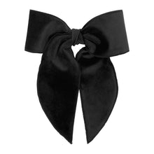 Load image into Gallery viewer, Medium Velvet Fabric Bow w/ Twisted Wrap & Whimsy Tails