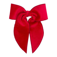 Load image into Gallery viewer, Medium Velvet Fabric Bow w/ Twisted Wrap & Whimsy Tails