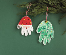 Load image into Gallery viewer, Santa Handprint DIY Ornament