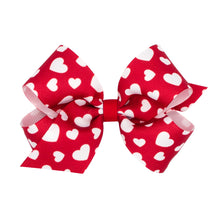 Load image into Gallery viewer, Valentine's Print Assorted Bows - Med.