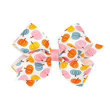Load image into Gallery viewer, Multi-Colored Pumpkin Printed Grosgrain Bow - King or Medium