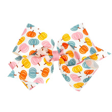 Load image into Gallery viewer, Multi-Colored Pumpkin Printed Grosgrain Bow - King or Medium