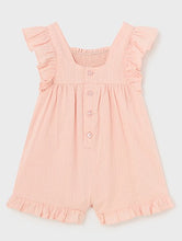 Load image into Gallery viewer, Ruffled Smocked Romper in Peach
