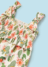 Load image into Gallery viewer, Smocked Romper - Catus Print
