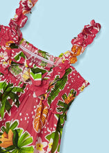 Load image into Gallery viewer, Smocked Sundress -Pink Tropical Palm
