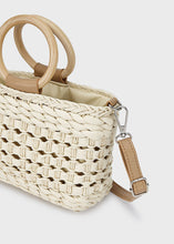 Load image into Gallery viewer, Girls Beige Woven Straw Bag
