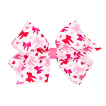 Load image into Gallery viewer, Valentine's Print Assorted Bows - Med.