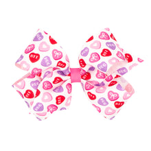 Load image into Gallery viewer, Valentine's Print Assorted Bows - Med.