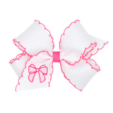 Load image into Gallery viewer, Boots & Bows Moonstitch Hair Bows - Med