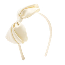 Load image into Gallery viewer, Mini King Pleated GG Bow on Headband