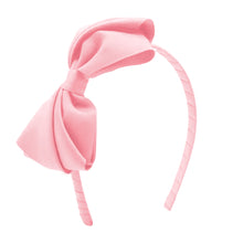 Load image into Gallery viewer, Mini King Pleated GG Bow on Headband