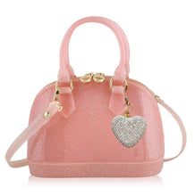 Load image into Gallery viewer, Cate Pink Handbag - Follow Your Heart Silver Edition