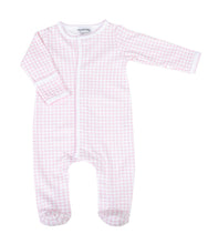 Load image into Gallery viewer, Mini Checks Pink Footie