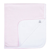 Load image into Gallery viewer, Mini Checks Pink Receiving Blanket