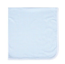 Load image into Gallery viewer, Mini Checks Blue Receiving Blanket