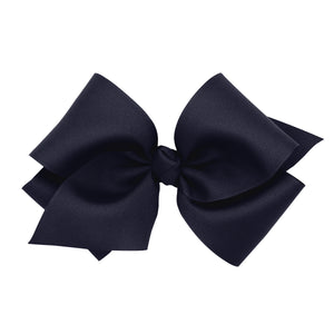 HUGE Grosgrain Hair Bow w/ Knot Wrap and French Clip