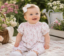 Load image into Gallery viewer, Floral Print Smocked French Bubble
