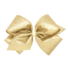 Load image into Gallery viewer, King Glitter Overlay Hair Bow - Assorted Colors
