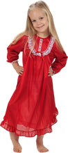 Load image into Gallery viewer, Laura Dare Traditional Red Nightgown