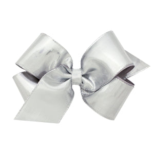 Silver or Gold Lame Hair Bow Medium or King