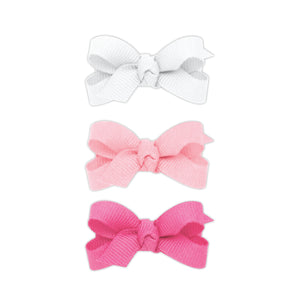 Three Baby Grosgrain Bows in a Multipack - assorted