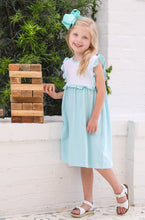 Load image into Gallery viewer, Mint & White Striped Knit dress