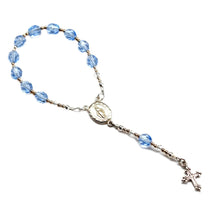 Load image into Gallery viewer, Baby Rosary - Sterling Silver Blue