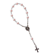 Sterling Silver Pink Baby Rosary