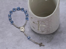 Load image into Gallery viewer, Baby Rosary - Sterling Silver Blue