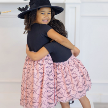 Load image into Gallery viewer, Pink & Black Halloween Tutu Dress