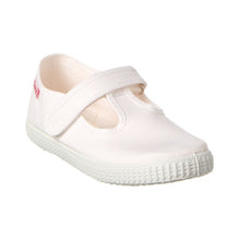 Load image into Gallery viewer, Cienta White Velcro T-Strap Shoe