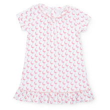 Load image into Gallery viewer, Fabulous Flamingos Pajama Dress
