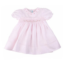 Load image into Gallery viewer, Feltman Bros. Newborn Girl&#39;s Pink Rose Garden Smocked Dress
