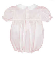 Load image into Gallery viewer, Pink Smocked Bubble W/ Scalloped Collar
