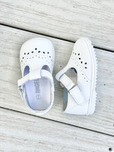 Load image into Gallery viewer, Birdie Leather T-Strap Mary Jane - White