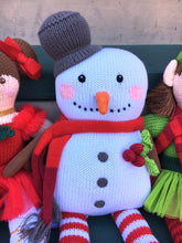 Load image into Gallery viewer, Mac the Snowman Organic Cotton Knit Toy