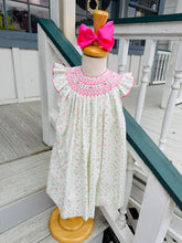 Load image into Gallery viewer, Spring Floral Smocked Dress