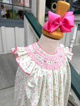 Load image into Gallery viewer, Spring Floral Smocked Dress