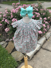 Load image into Gallery viewer, Pamela Floral Smocked Bubble - Last One Size 24 months