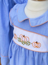 Load image into Gallery viewer, Chambray Pumpkin Boy Bubble
