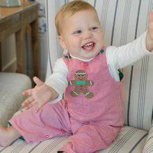 Load image into Gallery viewer, Jolly Gingerbread Reversible John-John