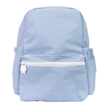 Load image into Gallery viewer, Navy Mini Stripe Large Backpack