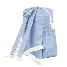 Load image into Gallery viewer, Navy Mini Stripe Small Backpack