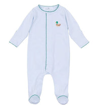 Load image into Gallery viewer, Mini Mallard Embroidered Light Blue Footie