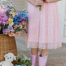 Load image into Gallery viewer, Pink Confetti Flower Tutu Dress
