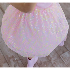 Pink Confetti Flower Tutu Dress