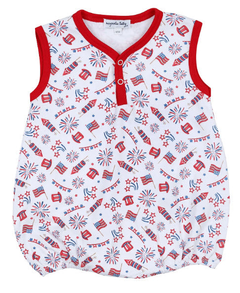 Red White & Blue Sleeveless Bubble