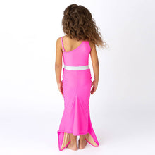 Load image into Gallery viewer, Bright Pink Girl's Sequined Mermaid Tail